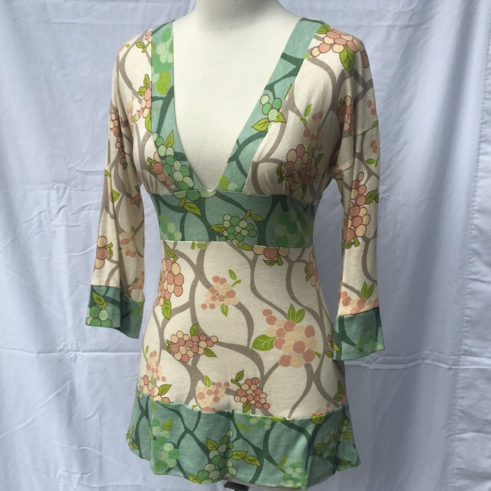Belted Patterned Knit Tunic